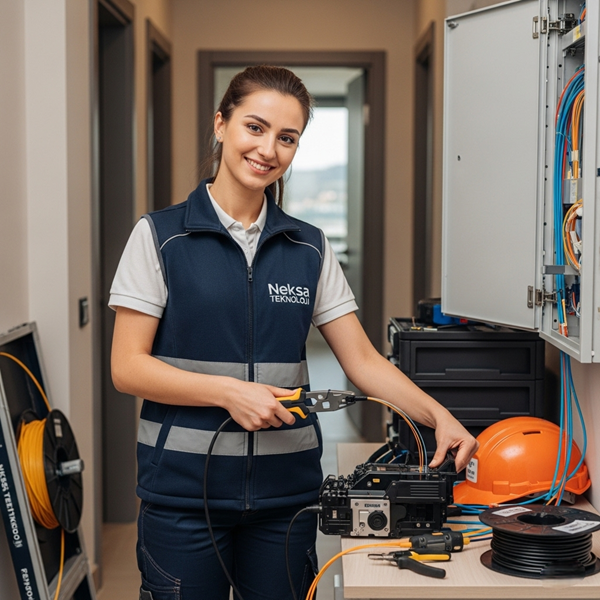 Daireye Fiber Kablo Çekme Hizmeti 14 Daireye Fiber Kablo Çekme Hizmeti